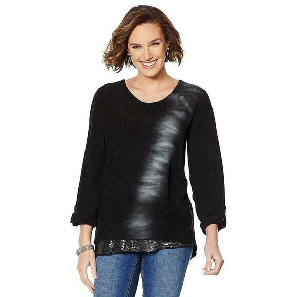 Colleen Lopez Ombre and Sequin Tunic - Picture 1 of 4